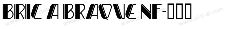 Bric a Braque NF字体转换